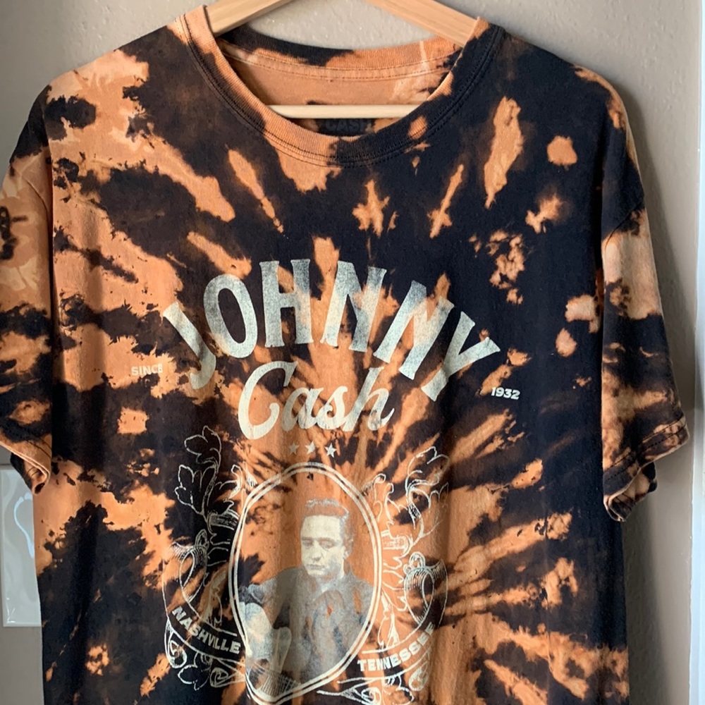 Johnny Cash Tie Dye Short Sleeve T-shirt